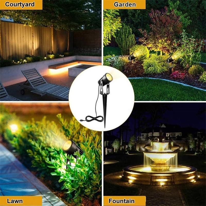 Wholesale Hot Sale 3W 5W Aluminum IP65 3000K 6000K Landscapet Waterproof LED Garden Spike Light