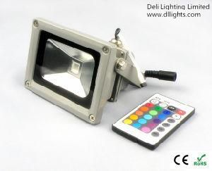 10W RGB LED Flood Light with Remote Control