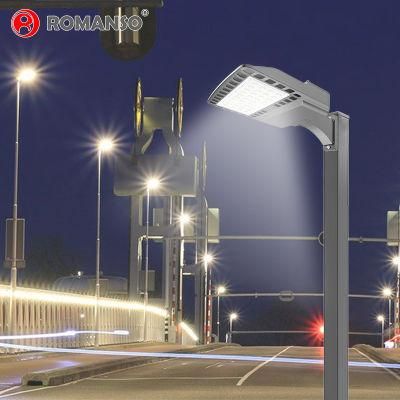 Romanso LED Shoebox Light IP65 Waterproof 100W 150W 200W 240W Parking Lot Light 5 Years Warranty LED Area Light