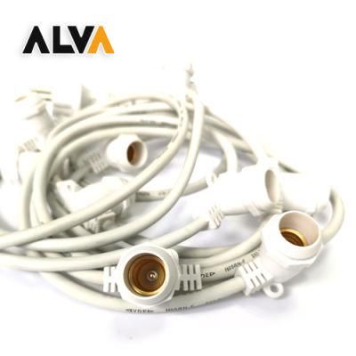 Europe LED Outdoor Lighting Christmas Lights Fairy Festival Holiday Light with E14 Socket Decoration White String with VDE, CE