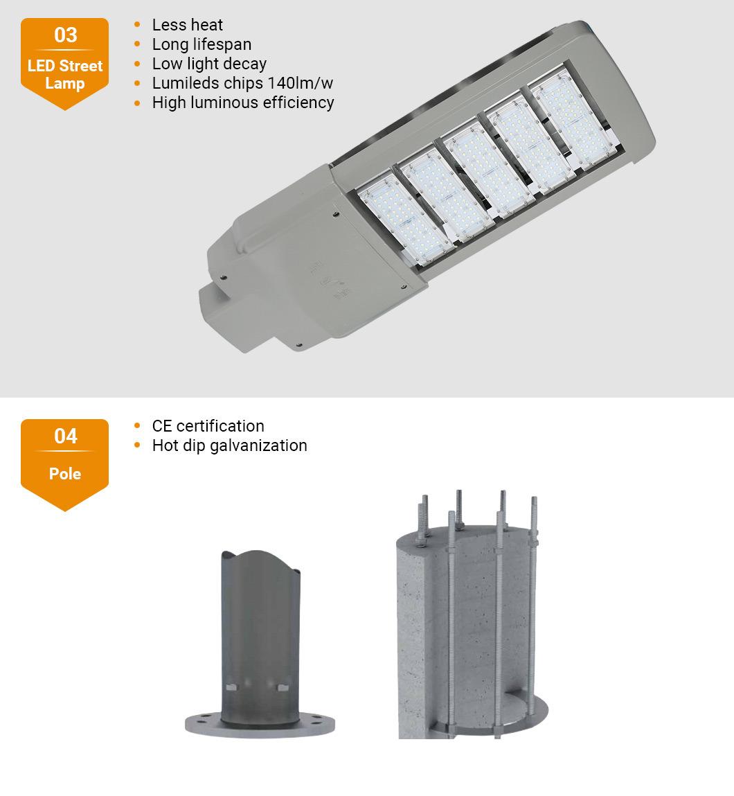 6m Solar LED Street Lighting