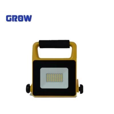 Chinese Manufacturer LED Flood Light 10W Portable Rechargeable Floodlight for Outdoor Garden Work Lighting