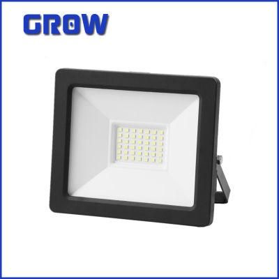 Factory Direct Hot Sale Reflector LED Lighting 30W 3000K-6500K LED Slim Floodlight for Outdoor Garden Work Lighting with CE RoHS ERP Approval