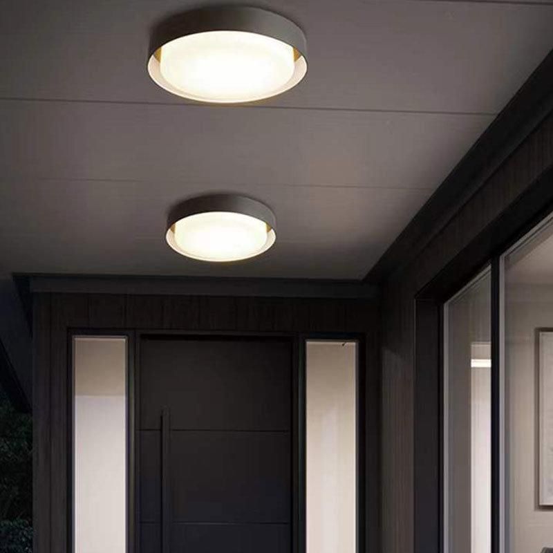 2022 Simple Cross Circular Aisle Background Restaurant Living Room Hotel Decorative LED Wall Lamp