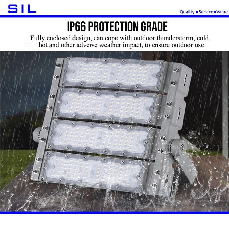 LED Module Tunnel Light 800watt 2*400W LED Flood Light Outdoor Waterproof Stadium Square High Pole Floodlight Industrial Lighting