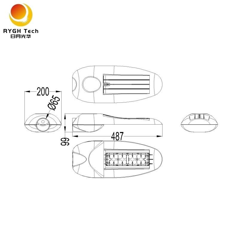 Aluminum 60W LED Street Lighting with 5 Years Warranty