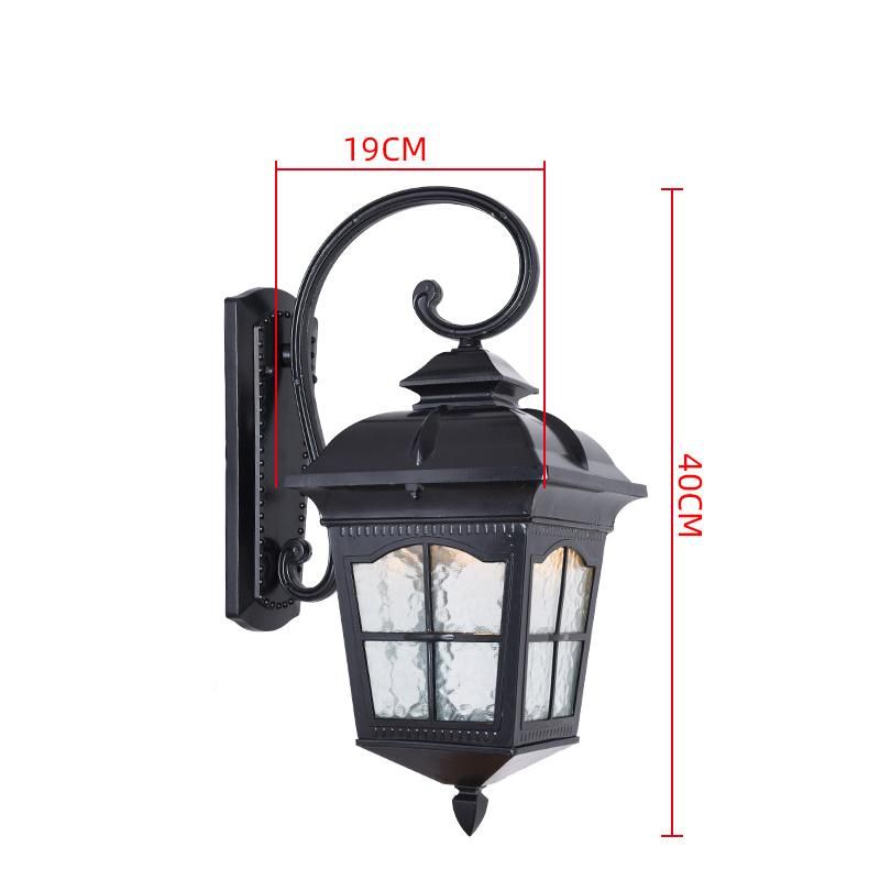 European Style Outdoor Wall Lamp Waterproof Aisle Garden Balcony Lamp Villa American Retro Outdoor Gate Lamp (WH-HR-49)