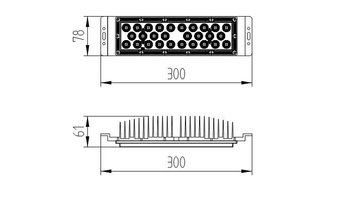 90degree 150-160lm/W 6000K 100W LED Modules