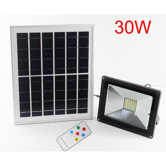 Remote Control Light Sensor10W 20W 30W 50W RGB IP65 Waterproof 220V Outdoor Solar Lamp