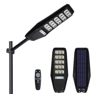 Plastic Motion Sensor Outdoor Waterproof IP65 20W Integrated Remote Control All in One LED Solar Street Light