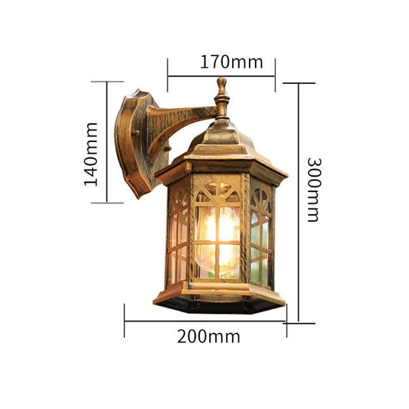 White Lanterns Simple Balcony Wall Lamp Outdoor Waterproof Terrace Wall Lamp (WH-HR-57)