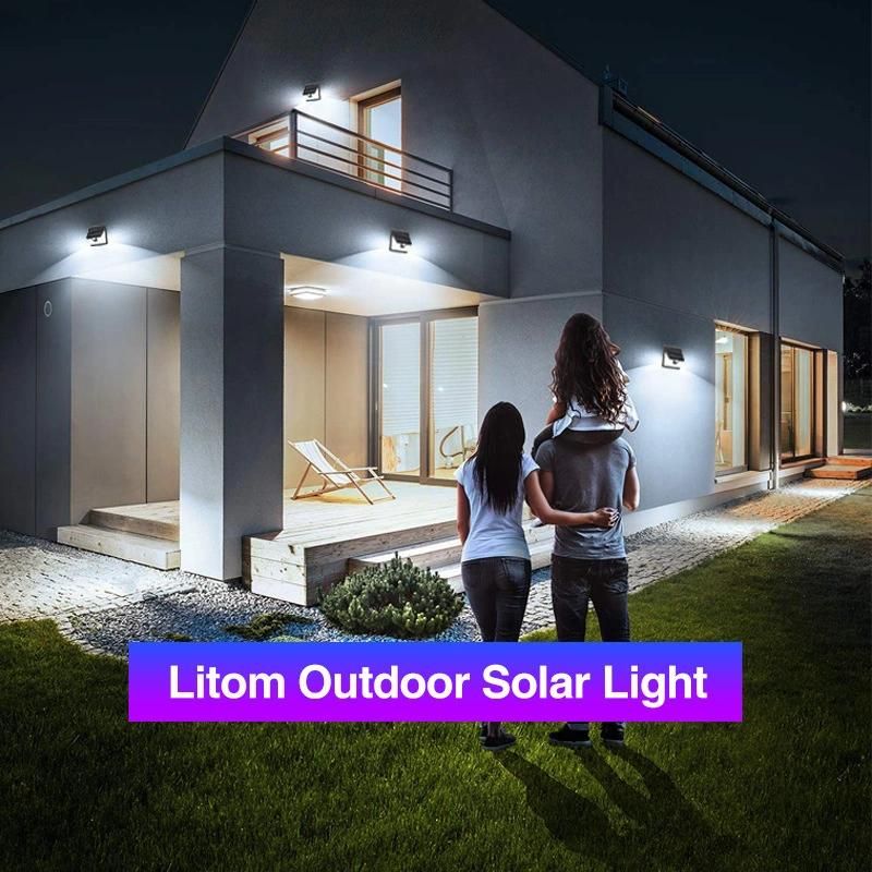 Waterproof LED Solar Wall Lamp Outdoor Street PIR Motion Sensor Garden Light