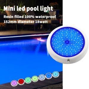 18watt RGB Resin Filled Swimming Pool LED Light with Ce RoHS IP68 Reports