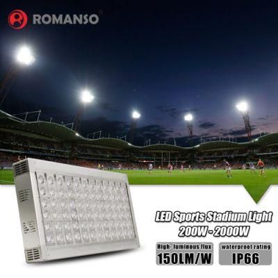 Romanso LED Stadium Outdoor Field Lights Dlc ETL 400W 500W 600W 700W 800W 900W 1000 Watt LED Flood Light for Stadium Light