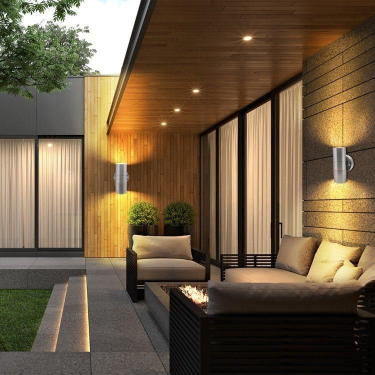 Metal Glass Wall Lights Landscape Smart Laser Glass Night Black Gardens Driveway