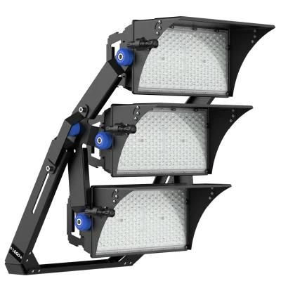 160lm/W High Power 1500W LED Flood Light for Outdoor Stadium Sports Ground Lighting with Dali DMX 0-10V Dimmable Control System