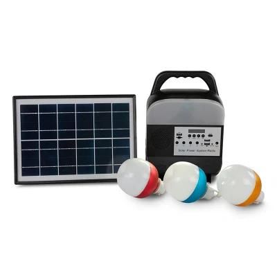 Portable Solar Power Generation System Small Hand Lamp, Used for Camping, Home, Car