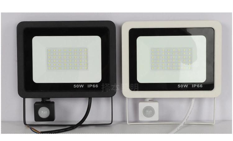 LED Induction Floodlight Body Induction Ultrathin Floodlight SMD