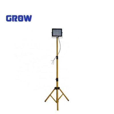 1*30W Waterproof Outdoor LED Floodlight with Tripod and Rubber Cable with Plug