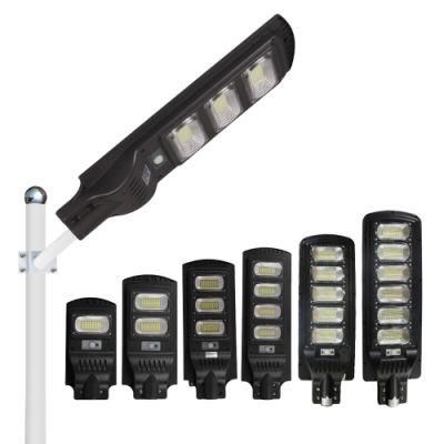 Outdoor Solar Street Light IP65 Waterproof 50W 60W 80W 90W 100W Integrated LED All in One Solar Street Light