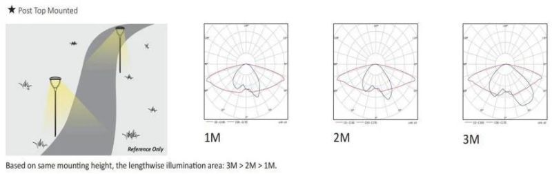 LED Street Lamp High Efficacy 150lm/W 30W 40W 60W for Backyard Garden Light