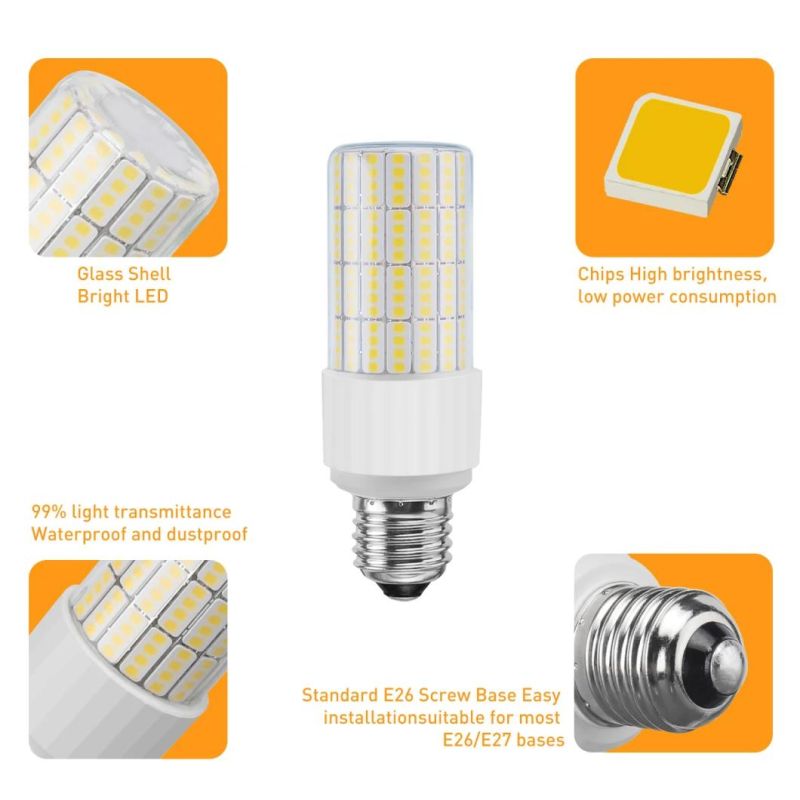 20W Energy Saving LED Corn Light with Glass Cover for Indoor Outdoor Use