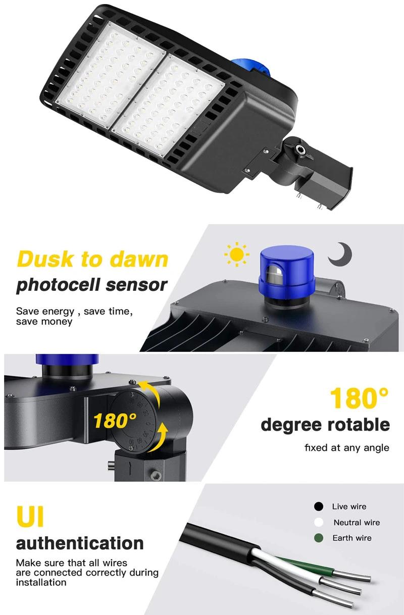 Aluminum Housing 70 Watt 80W 90W 100W 150W 200W 250W 300W LED Street Light for Main Road/Ski Facility/Track/Area Lighting