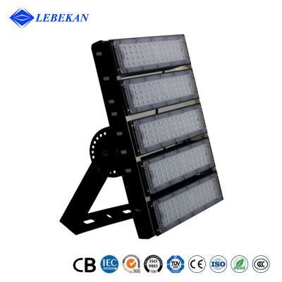 China Hot Selling Wholesale Price Floodlights 100W 200W 300W 400W 500W Waterproof Outdoor Square Reflector 6500K 4000K LED Tunnel Lights