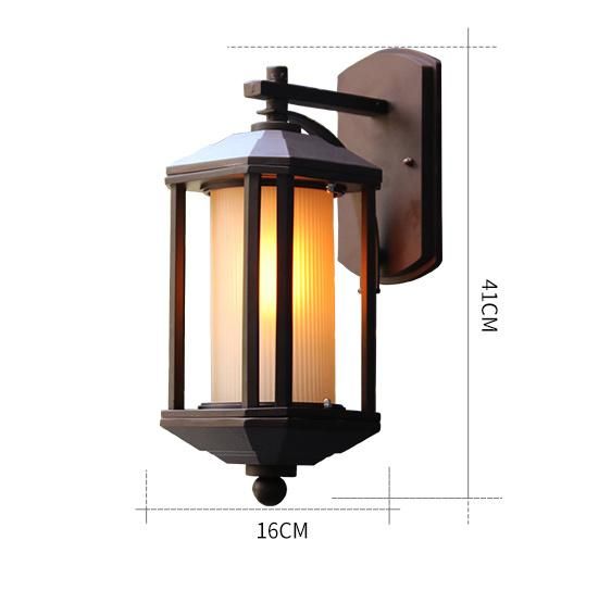Outdoor Wall Lamp Waterproof Outdoor Chinese Style Gate Garden Courtyard Retro Exterior Wall Balcony Lamp (WH-HR-88)