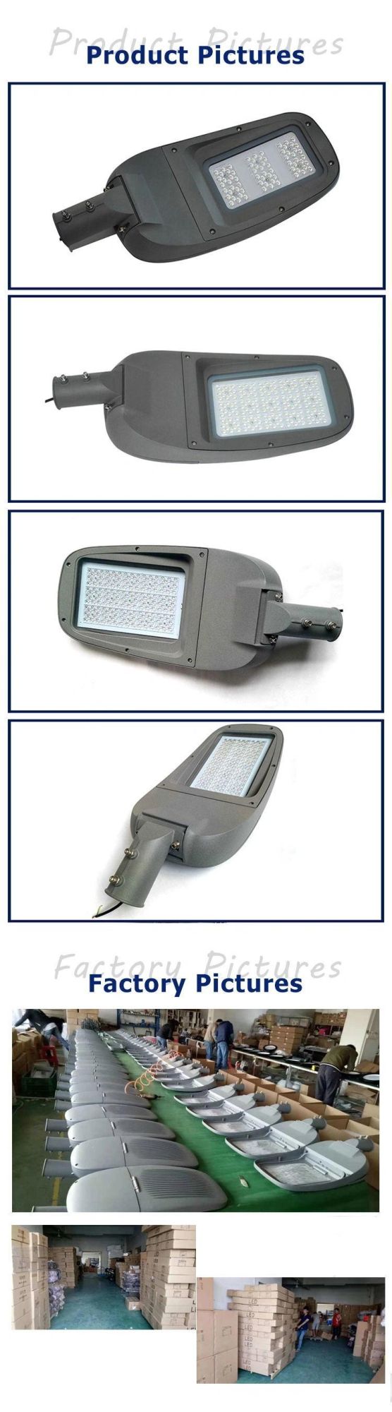 100 Watt Aluminum IP66 AC85-265V LED Street Light