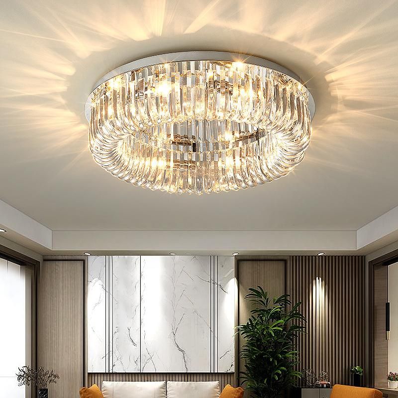 Post-Modern Crystal Chandelier European Creative Living Room Luxury Minimalist Bedroom Pendant Light