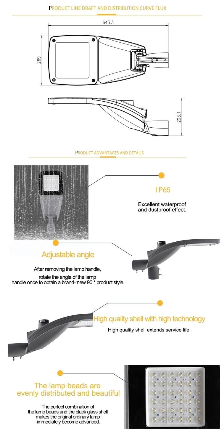 30W Die-Casting Aluminum IP65 Rode Lamp Outdoor LED Street Light