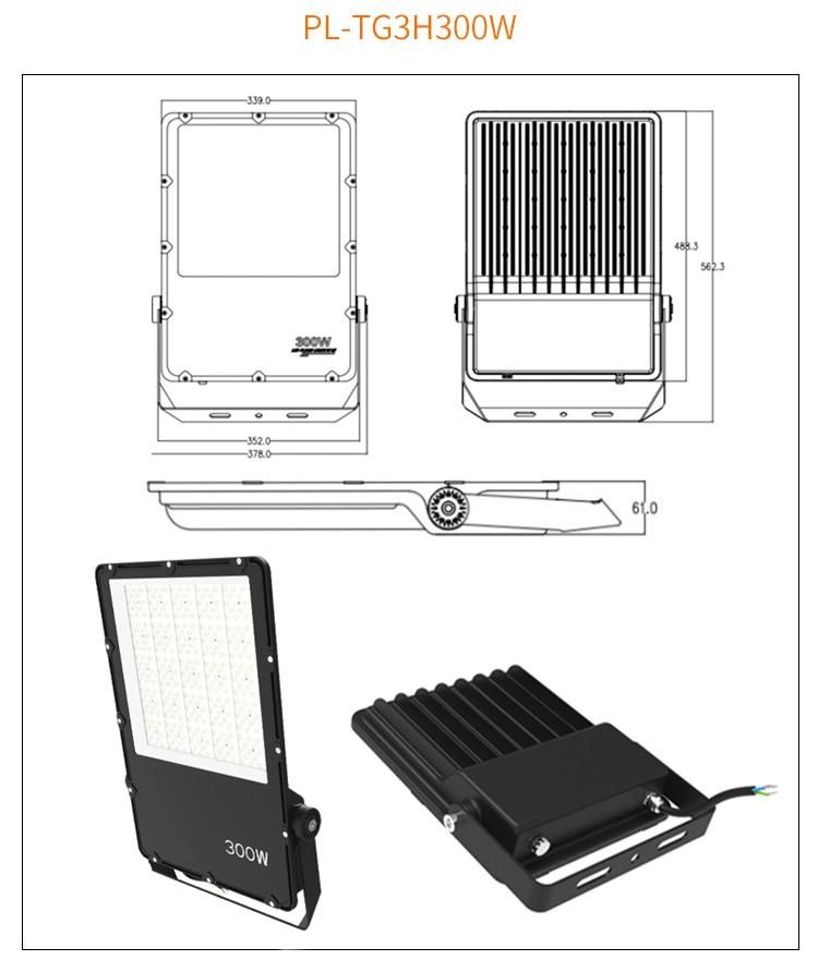 2022 High Light Efficiency Ultrathin 80W LED Flood Light