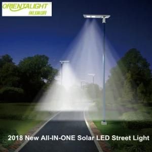 Outdoor All in One Integrated Solar LED Street Light 100W 120W