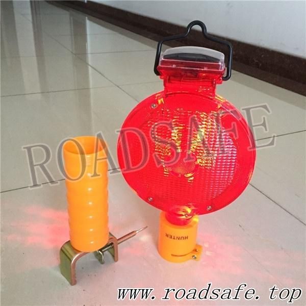 Amber Red Lamp Obstruction Traffic Solar LED Warning Light / Solar Flashing Light