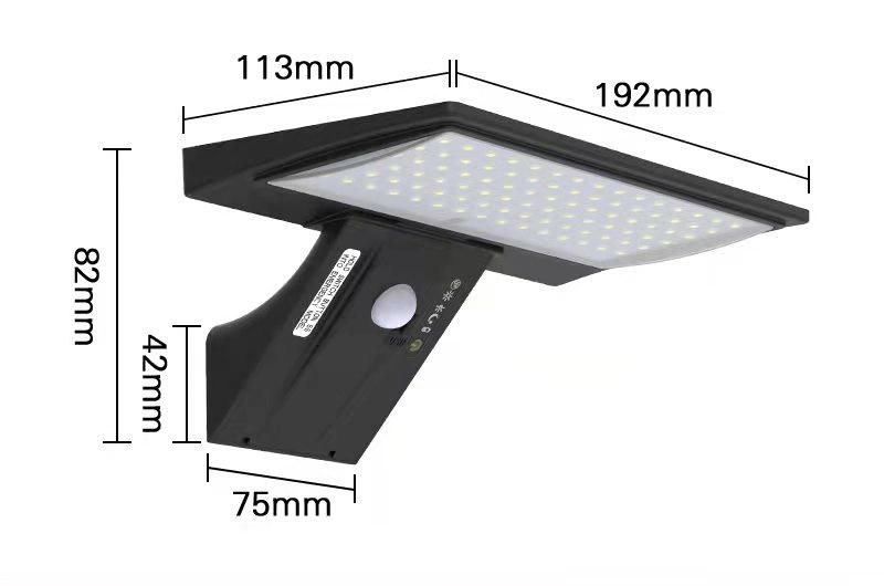 6V 2.5W Waterproof PIR LED Solar Wall Lights Outdoor