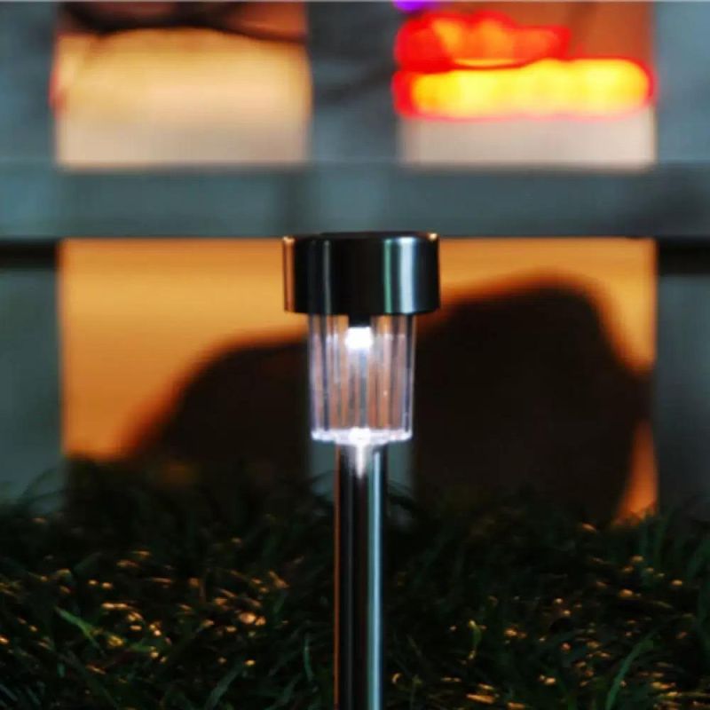 Outdoor Solar Lawn Ground Plugged Light Courtyard Garden Decoration Stainless Steel Landscape Lamp LED Lighting Waterproof Garden Lights
