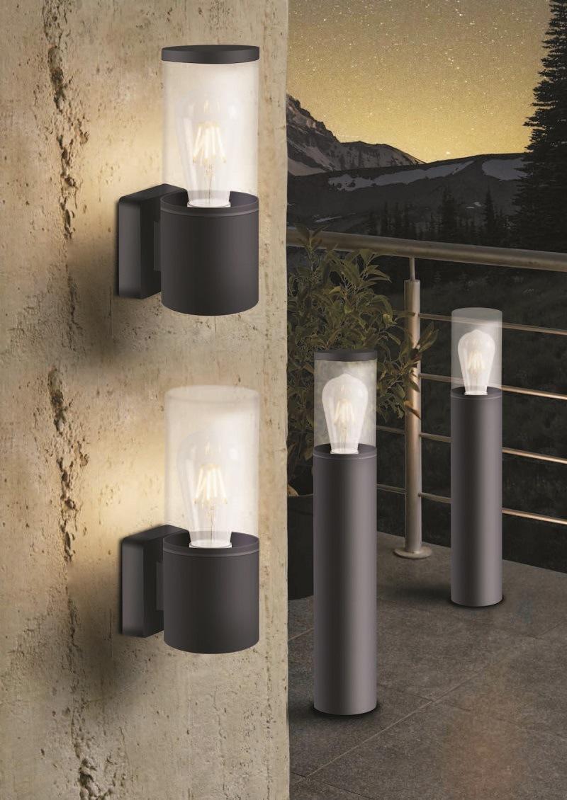 Aluminium Extrusion E27 Max 60W Wall Lamp for Outdoors