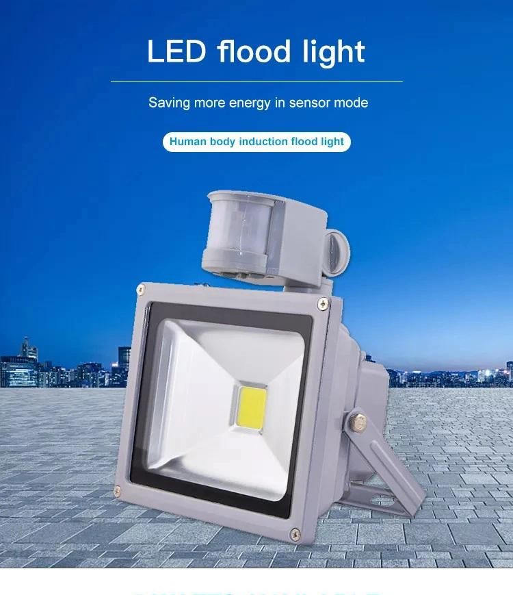 Human Body Flood Light Induction Projection Corridor Infrared Spotlight 10W Garage Outdoor Light Controlled Floodlight