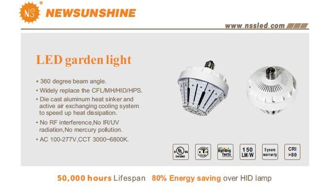 Used in Warehouse LED Garden Light LED Post Top Light