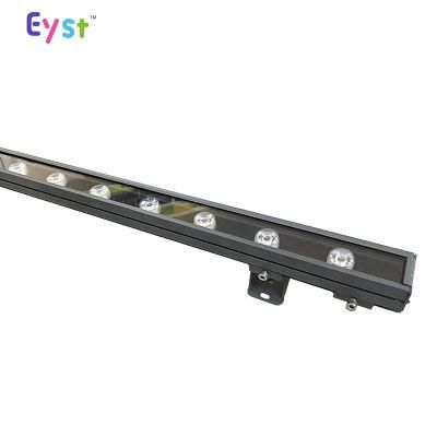 High Brightness 9W Outdoor LED Wall Washer Light RGB LED Bar DMX512 Controller