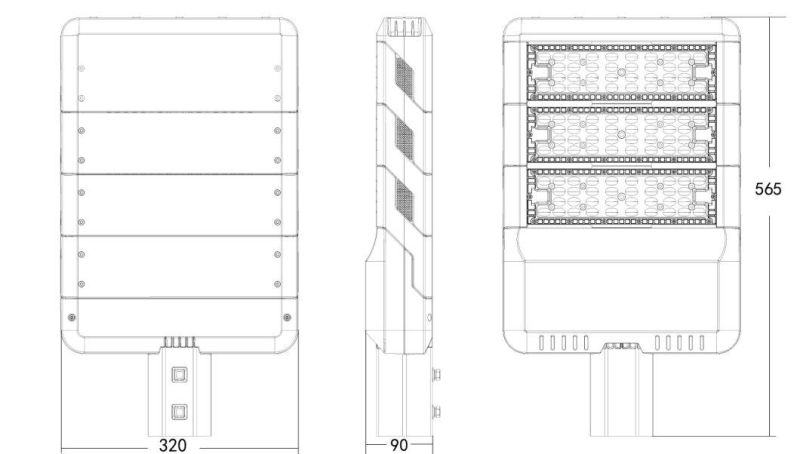 Factoy Price Ce RoHS Top Quality 180lm/W 150W Die-Casting Housing Waterproof LED Street Light