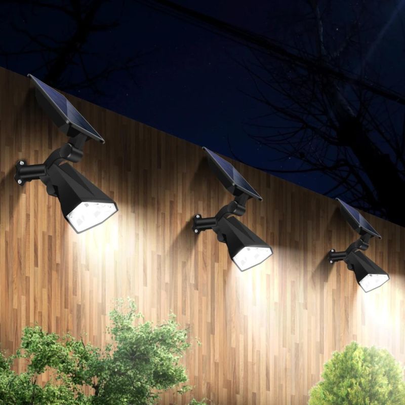 High Efficient 3000K/6000K/RGB Dimming Outdoor LED Solar Garden Light Lamp Waterproof Solar Lawn Light Wall Garden Solar Powered