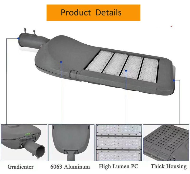 Die Cast Aluminum Long Lifespan LED Public Parking Lot Lighting 150W 200W 300W Outdoor LED Street Light Factory Price