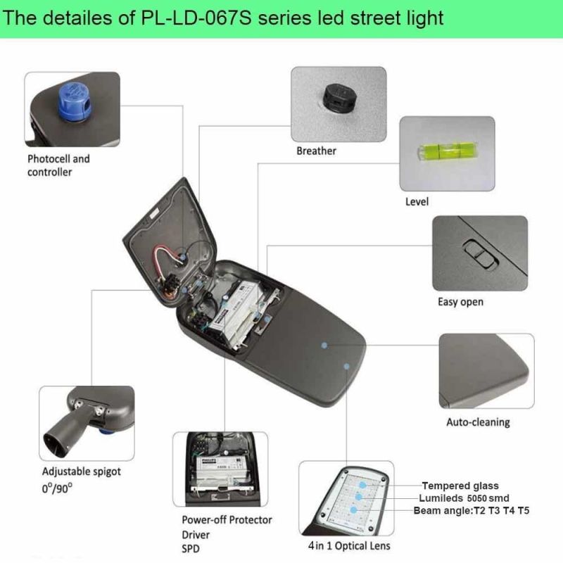 High Brightness Bridgelux SMD Waterproof IP65 Outdoor High Quality 50W 120W 150W 200W LED Street Light