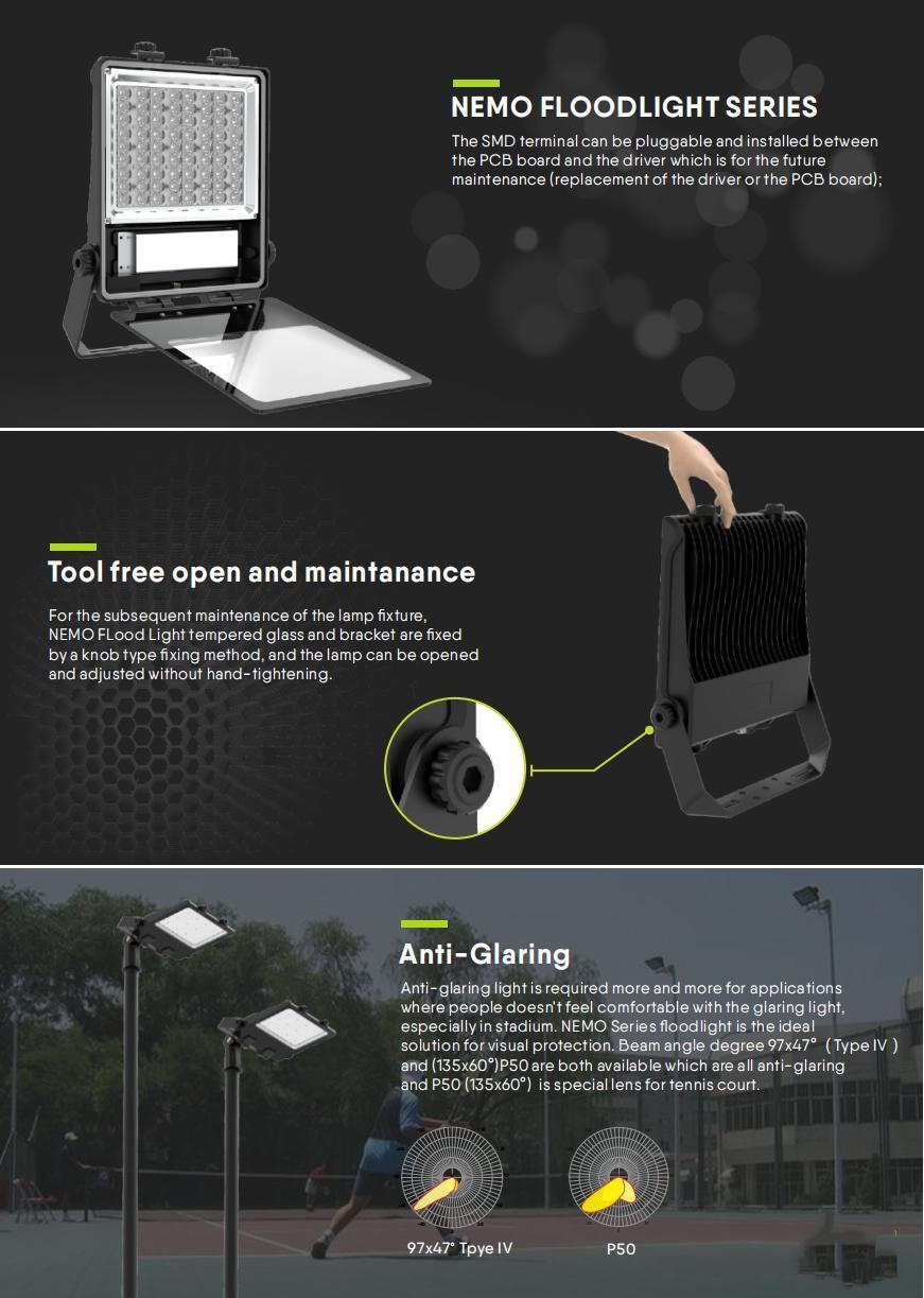Anti-Glare 200W LED Work Light Wall Mounted SMD5050 LED Security Light