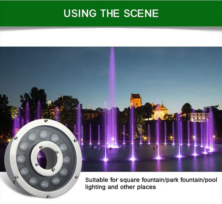 Fountain Lamp LED Underwater Lamp Underwater Spotlight Fountain Lamp Colorful Pool Lamp Landscape Waterscape Lamp Waterproof Lamp