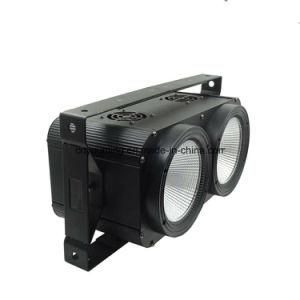 DMX 2X100W 2 Eyes COB Warm&Cool White Blinder LED Audience Light