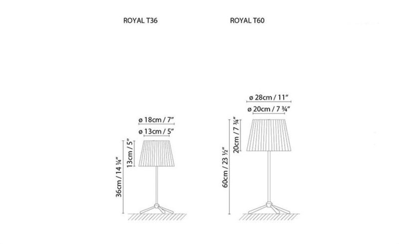 Royal T Aluminum Black Table Lamp Metal Desk Lamp for Living Room