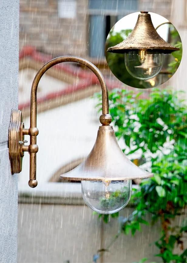 Rustic Waterproof Garden Outdoor Wall Lamp Large Speaker Wall Lamp (WH-HR-58)